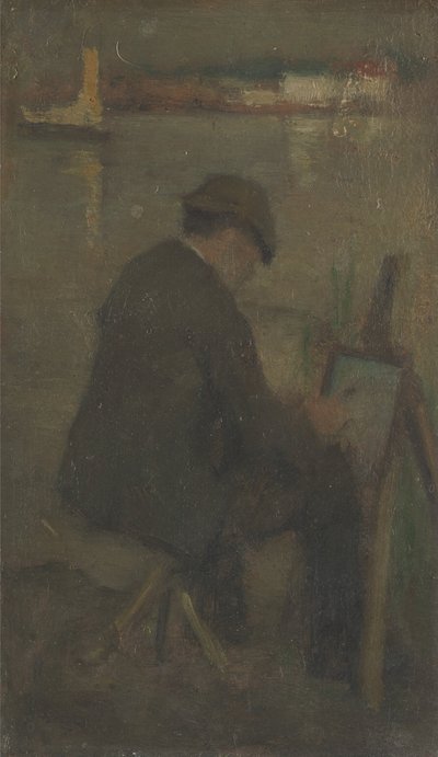 Un artista pintando de Walter Greaves